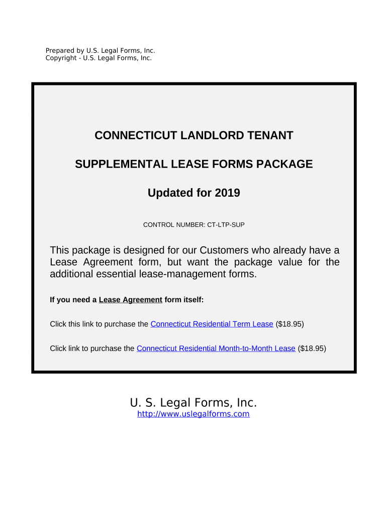 Supplemental Residential Lease Forms Package Connecticut