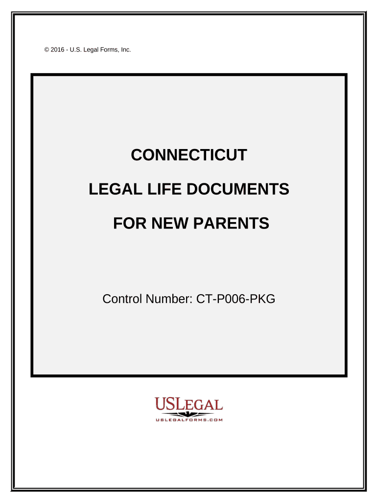 Essential Legal Life Documents for New Parents Connecticut  Form