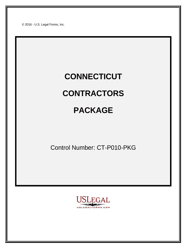 Contractors Forms Package Connecticut