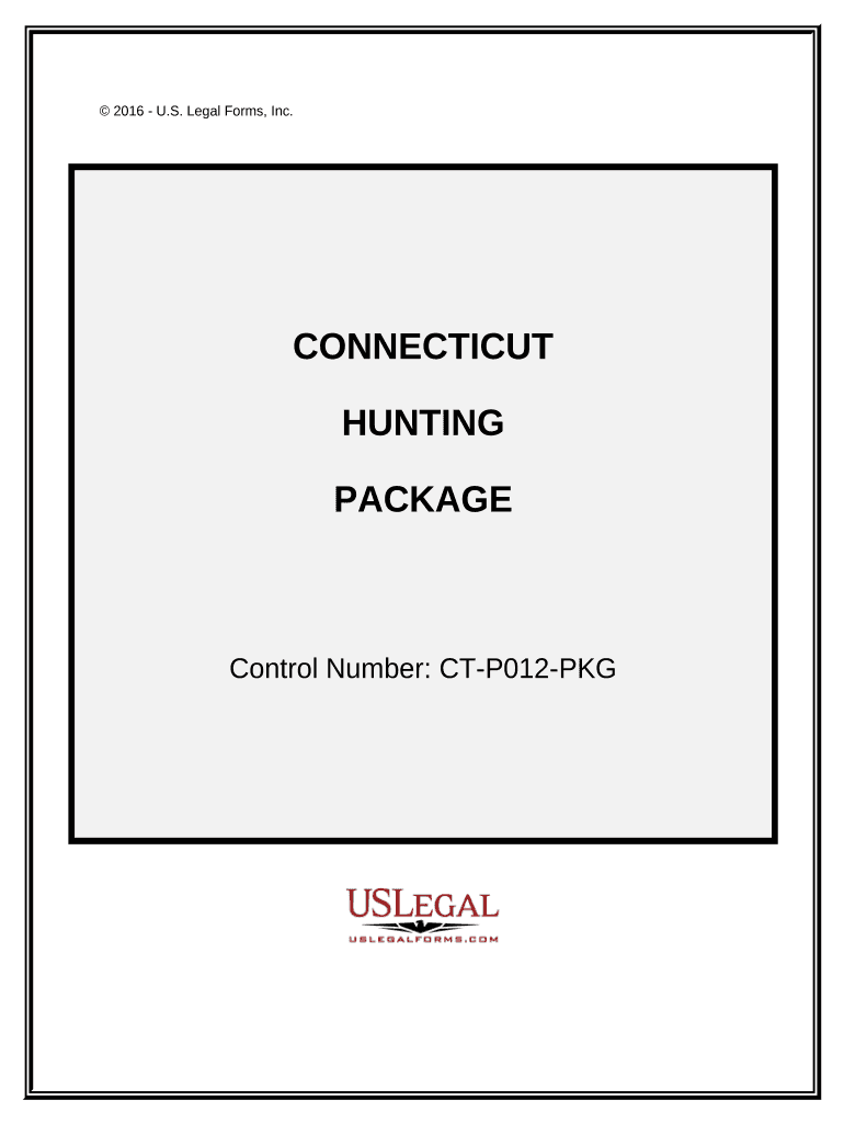 Hunting Forms Package Connecticut