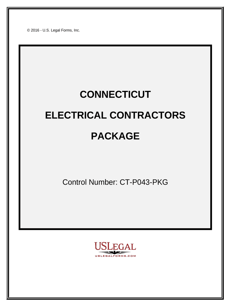 Electrical Contractor Package Connecticut  Form