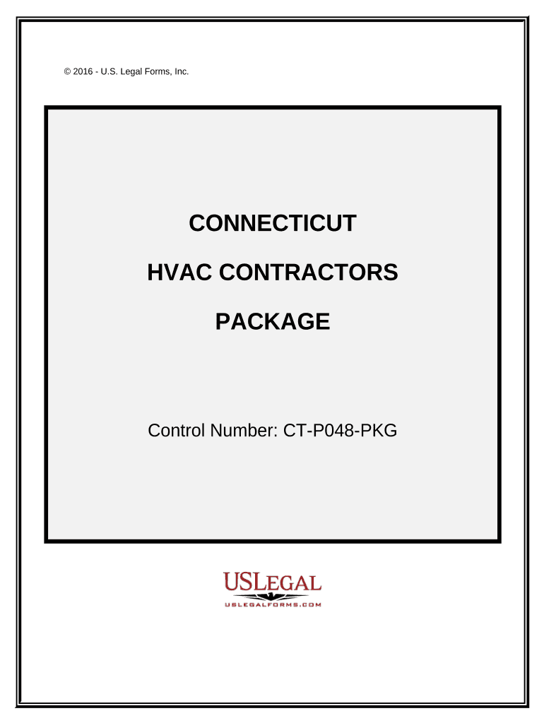 HVAC Contractor Package Connecticut  Form