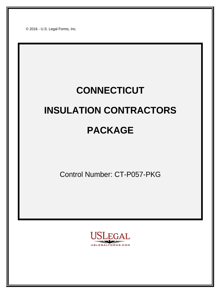 Insulation Contractor Package Connecticut  Form