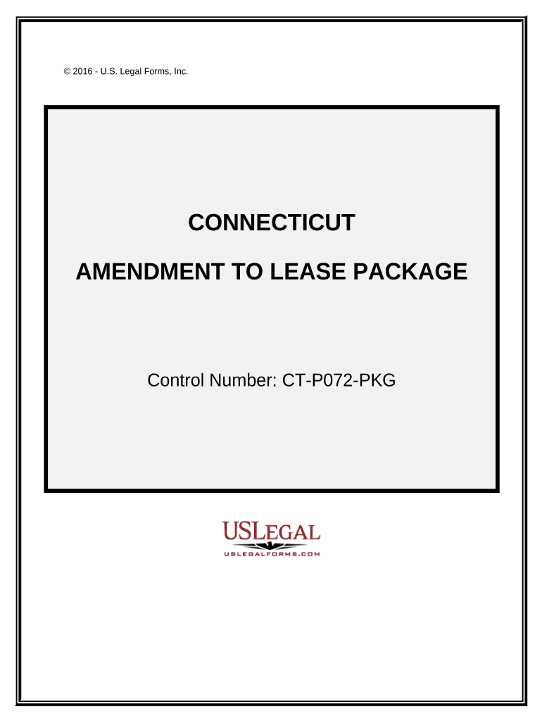 Amendment of Lease Package Connecticut  Form