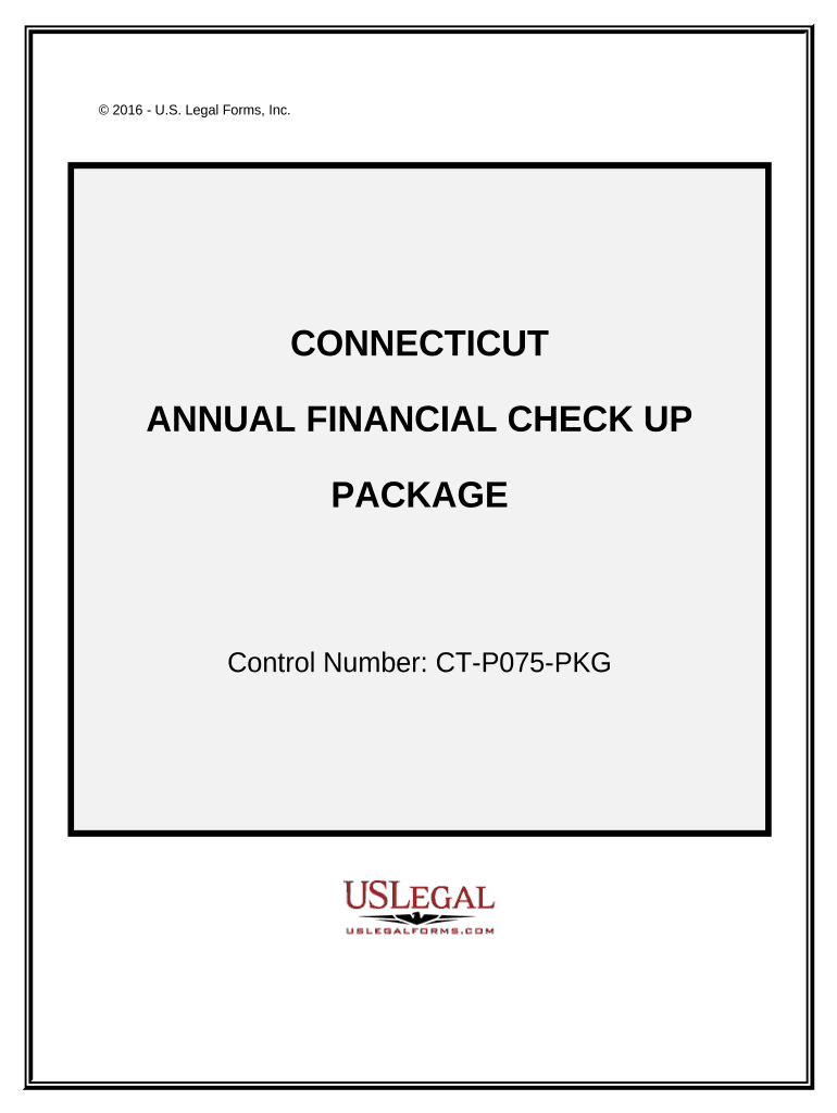 Annual Financial Checkup Package Connecticut  Form