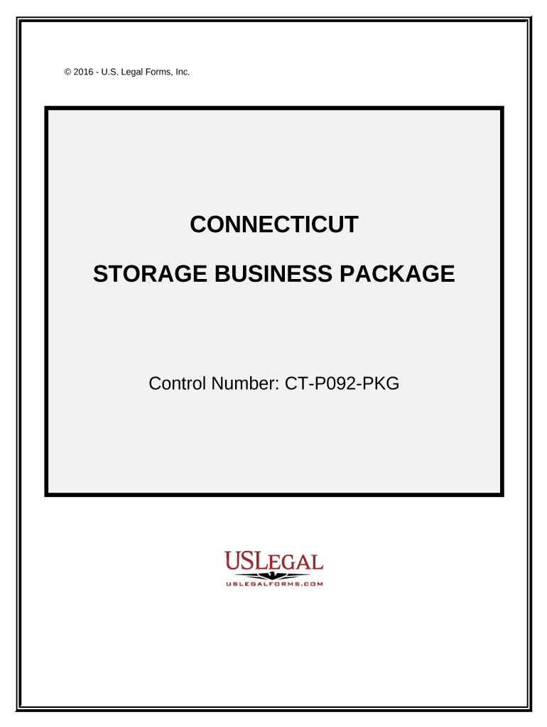 Storage Business Package Connecticut  Form