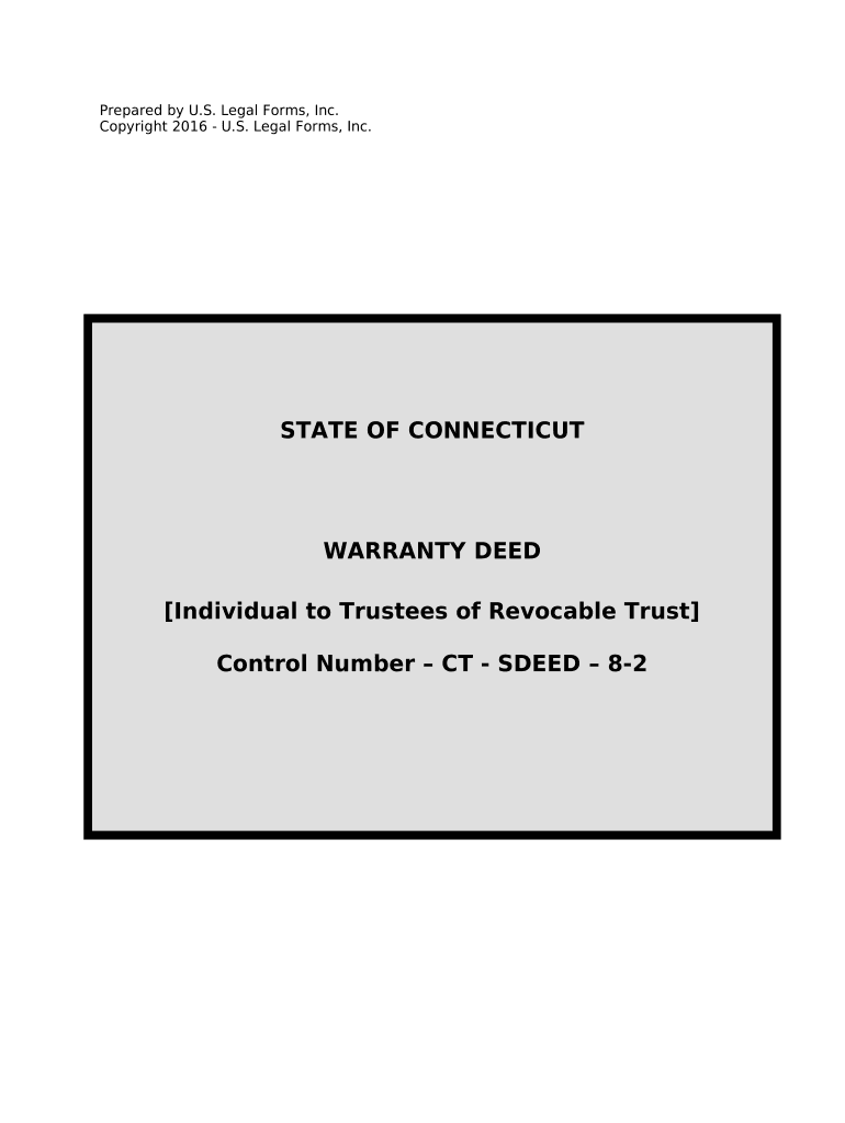 Connecticut Warranty Deed  Form