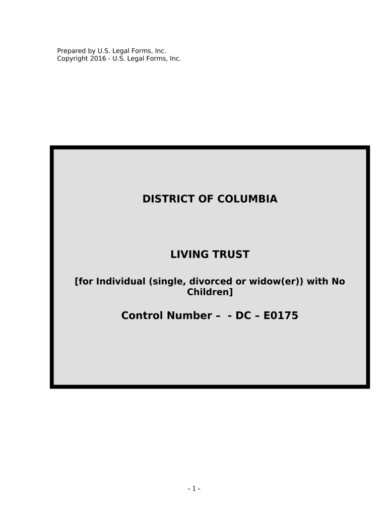 Dc Living Trust  Form