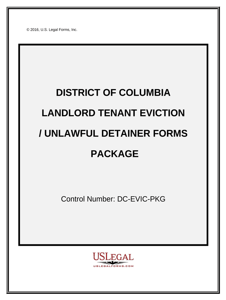 Dc Eviction  Form