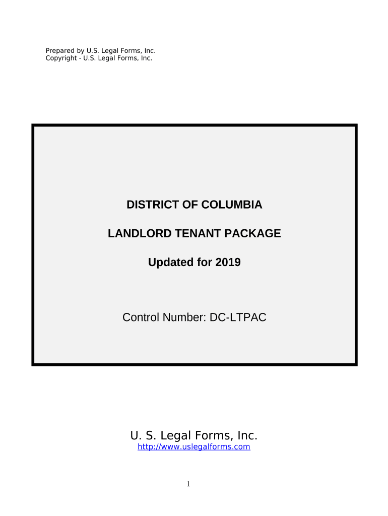 Dc Landlord Tenant  Form