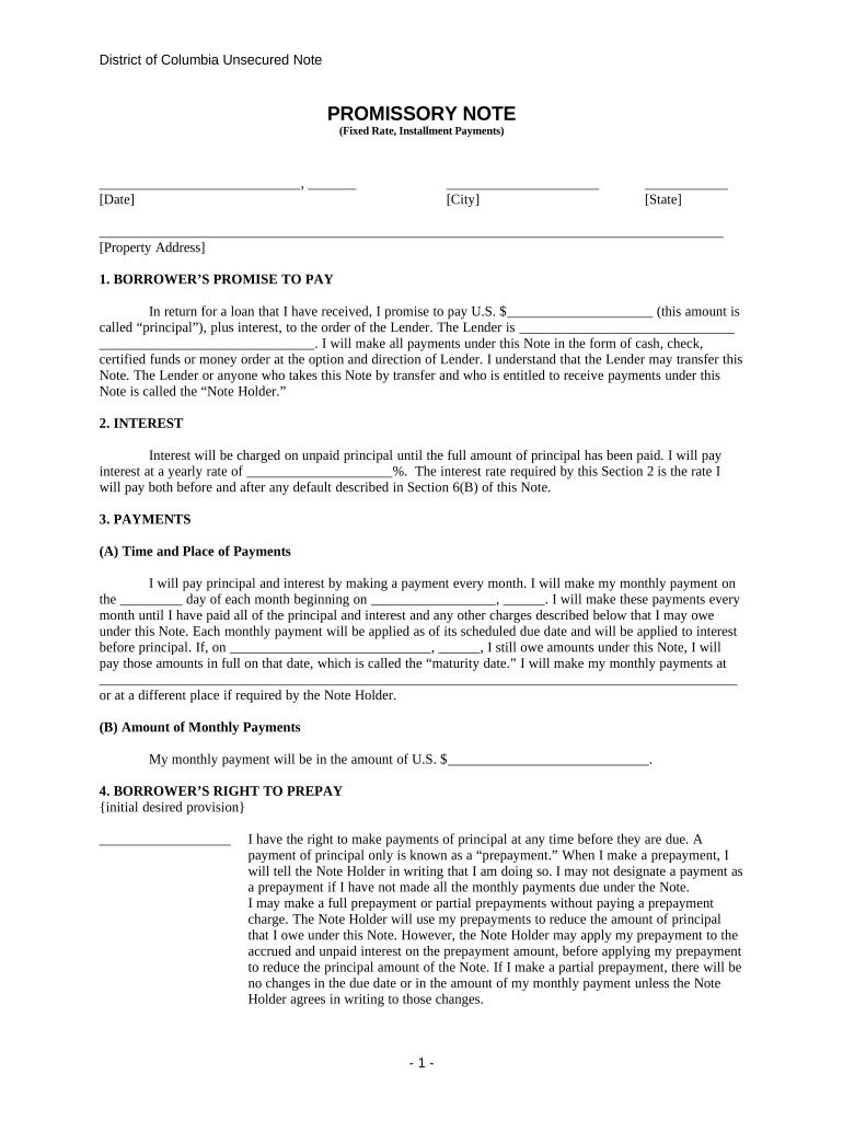 Dc Note  Form