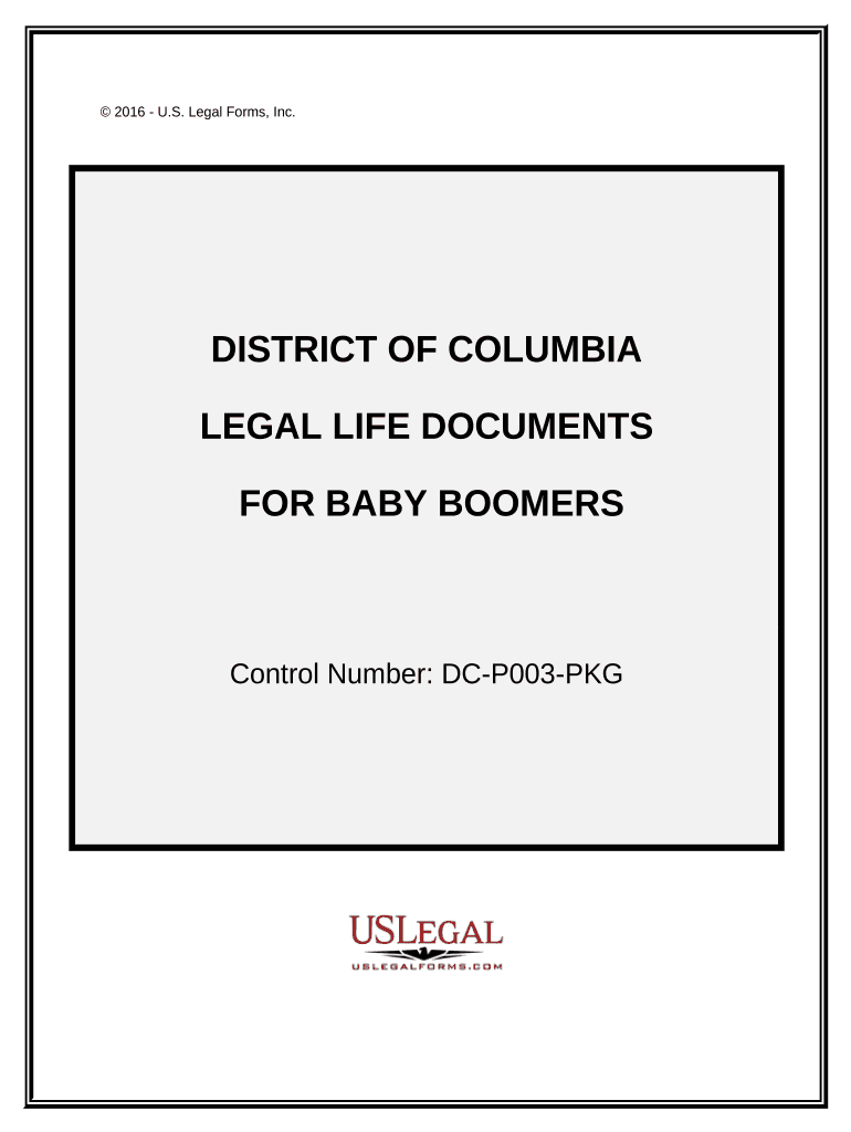 Essential Legal Life Documents for Baby Boomers District of Columbia  Form