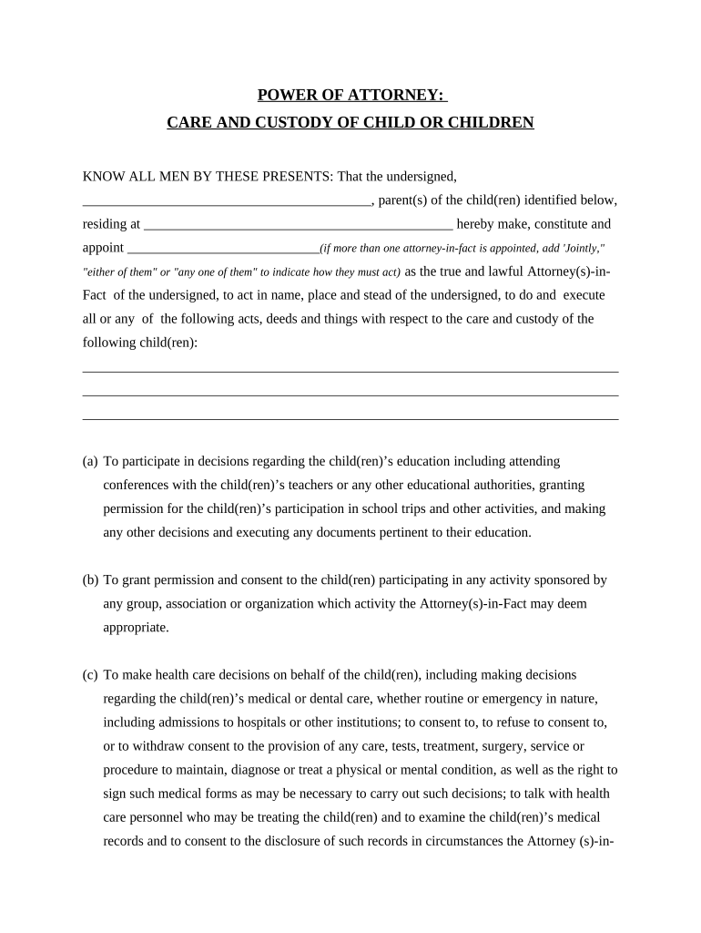 District of Columbia General  Form