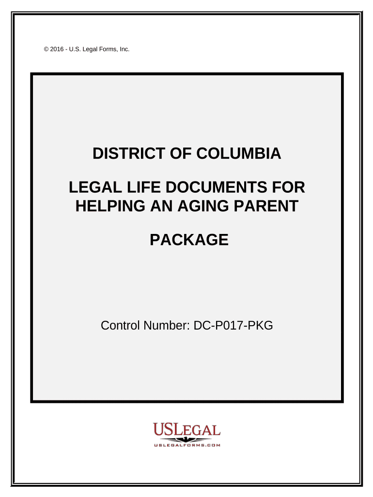 Aging Parent Package District of Columbia  Form