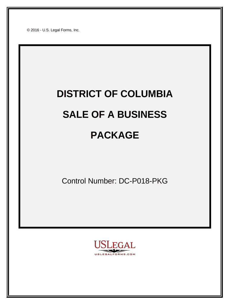 Sale of a Business Package District of Columbia  Form