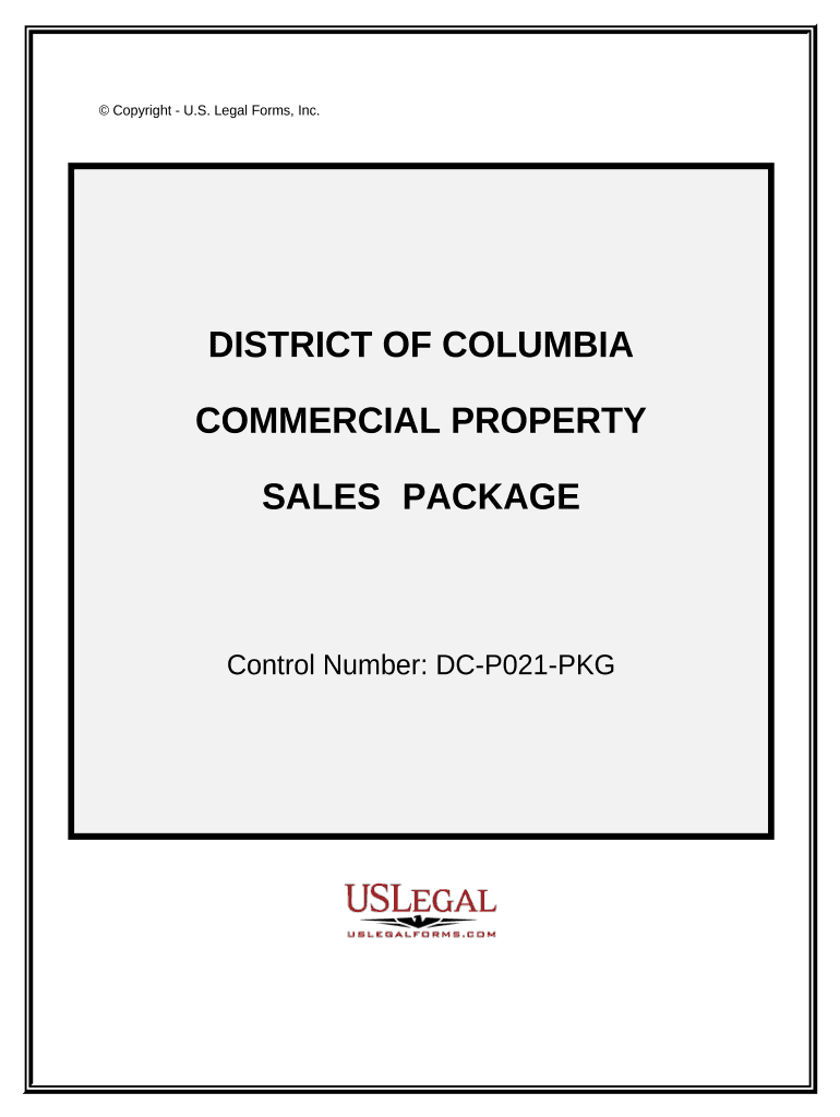 Commercial Property Sales Package District of Columbia  Form