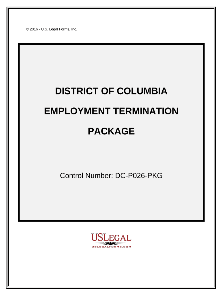 Employment or Job Termination Package District of Columbia  Form