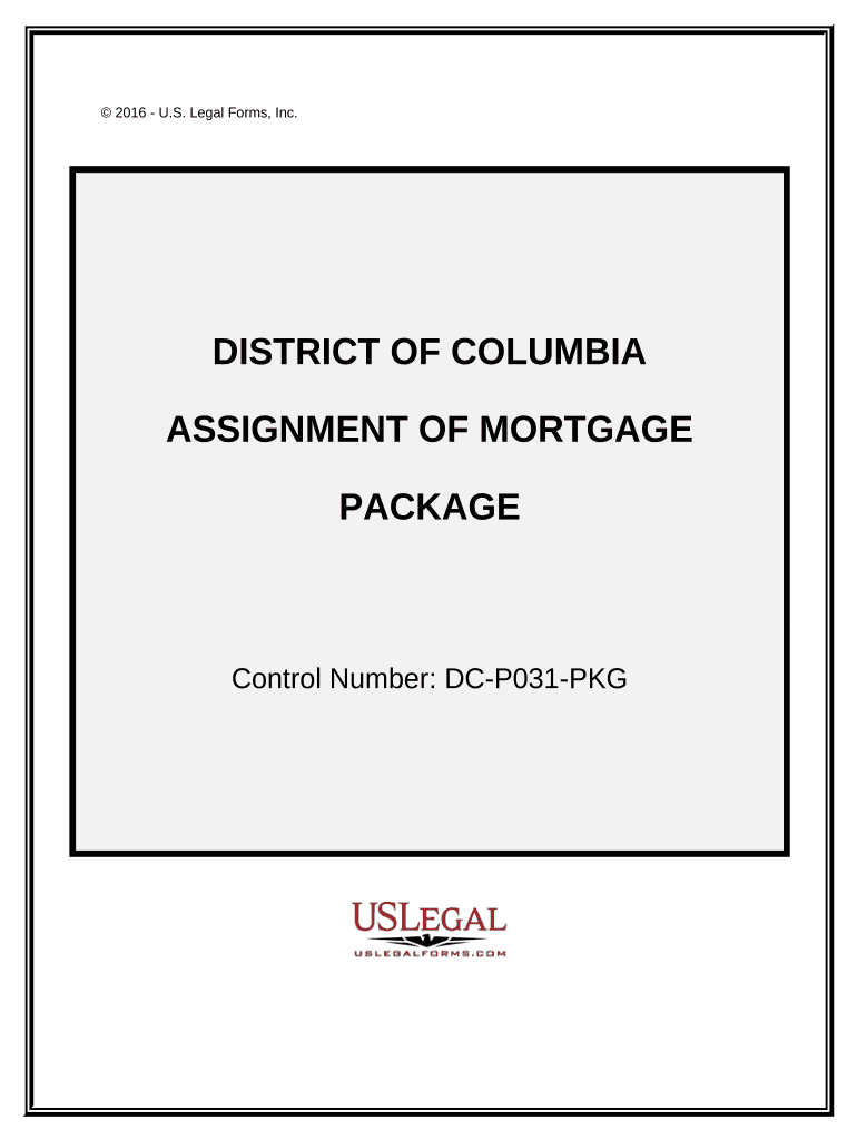 Assignment of Mortgage Package District of Columbia  Form