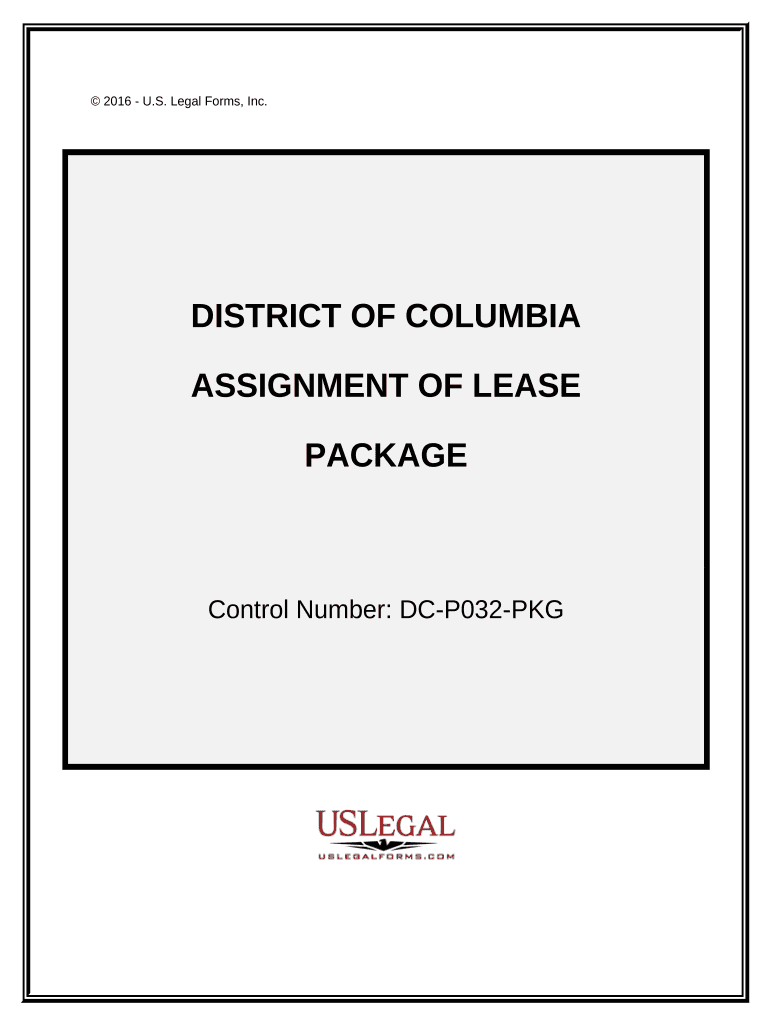 Assignment of Lease Package District of Columbia  Form