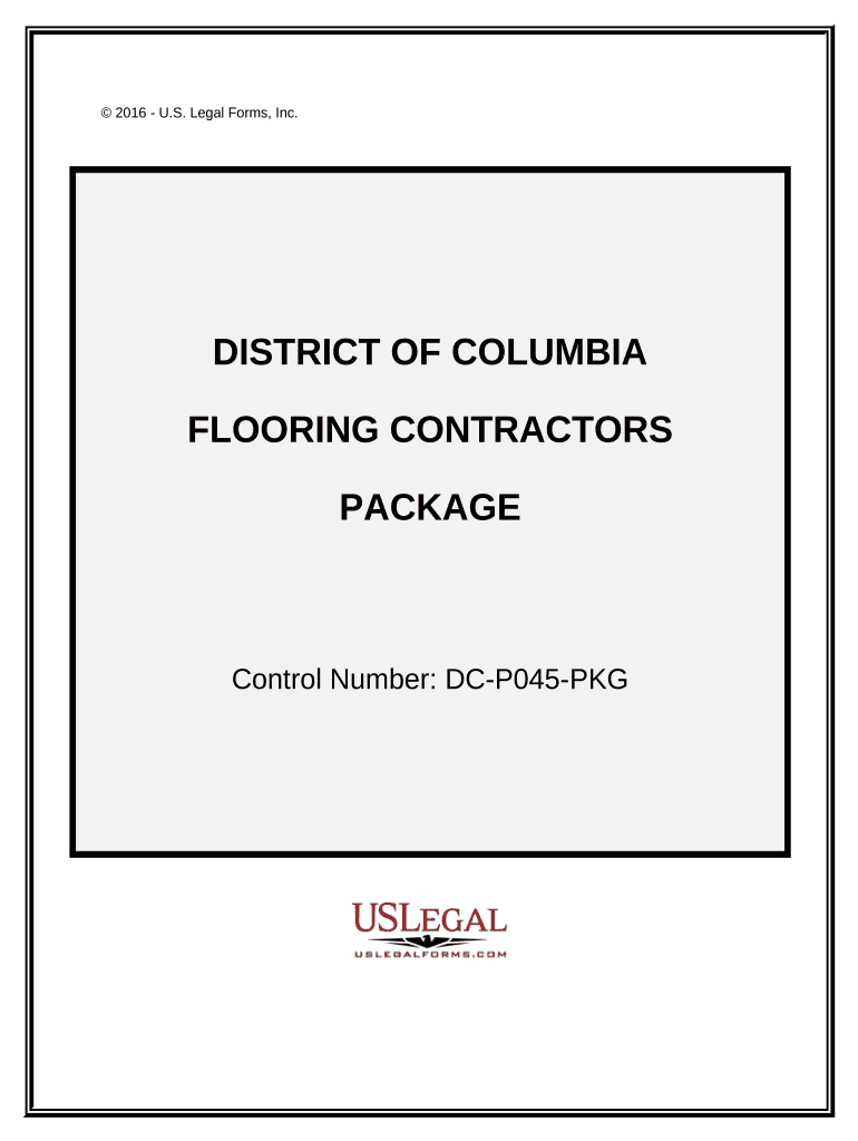 Flooring Contractor Package District of Columbia  Form