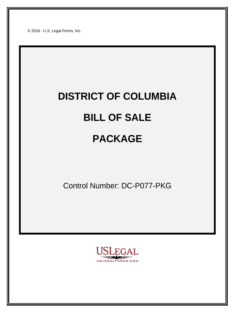 Dc Bill Sale  Form