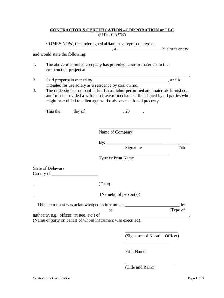 Limited Liability Company  Form