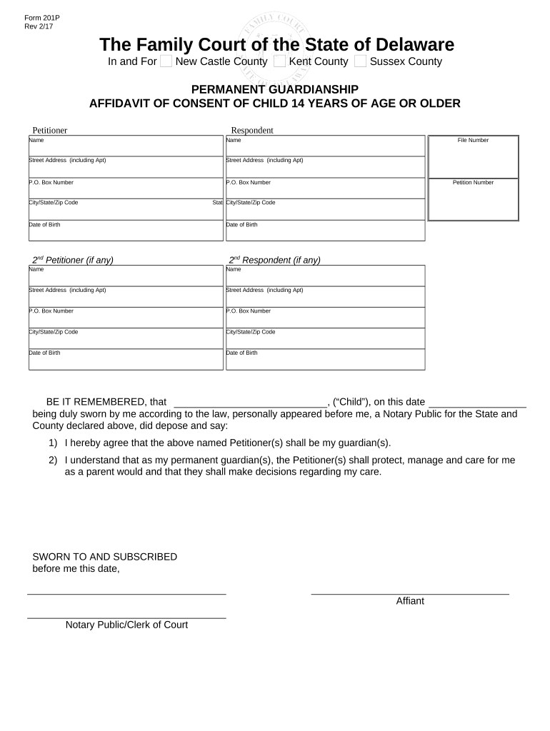 Delaware Consent Age  Form