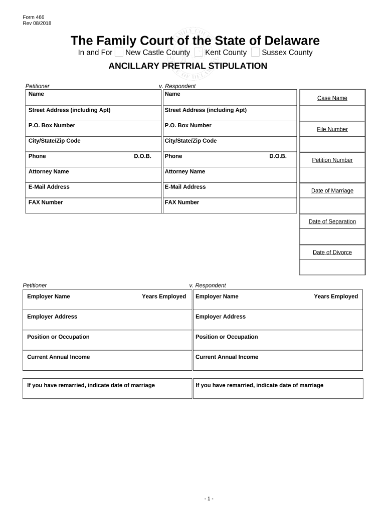 Stipulation Rule  Form