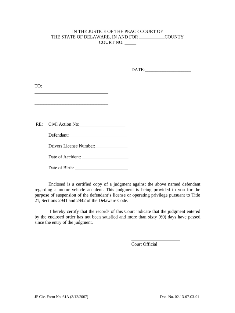 Trespass Letter of Suspension Delaware  Form