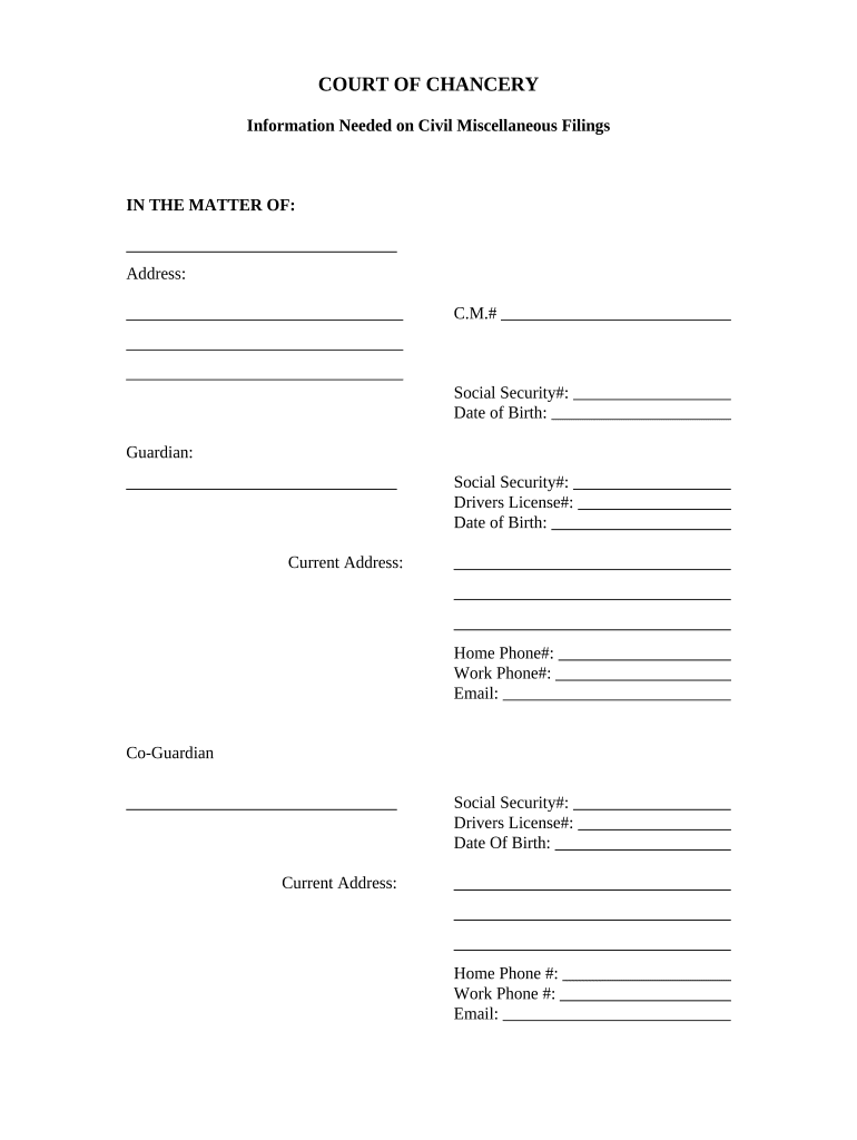 Personal Information Sheet Printable