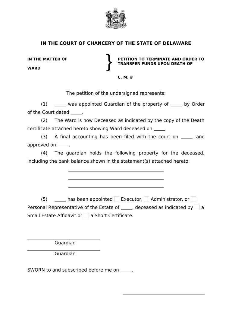 Delaware Terminate  Form