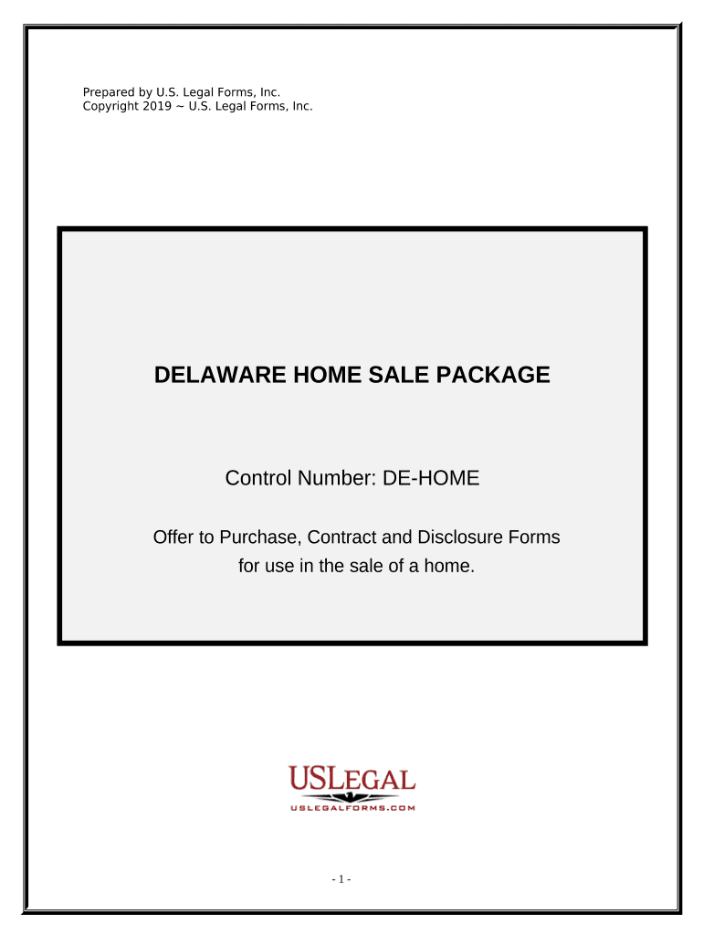 Real Estate Home Sales Package with Offer to Purchase, Contract of Sale, Disclosure Statements and More for Residential House De  Form