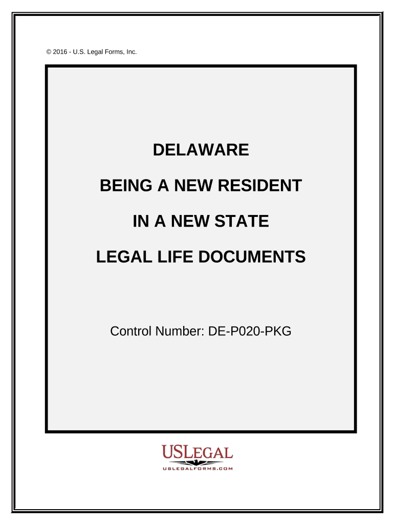 New State Resident Package Delaware  Form