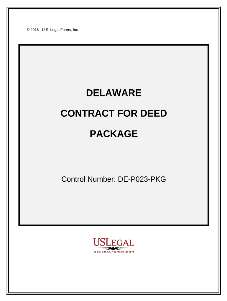 Contract for Deed Package Delaware  Form