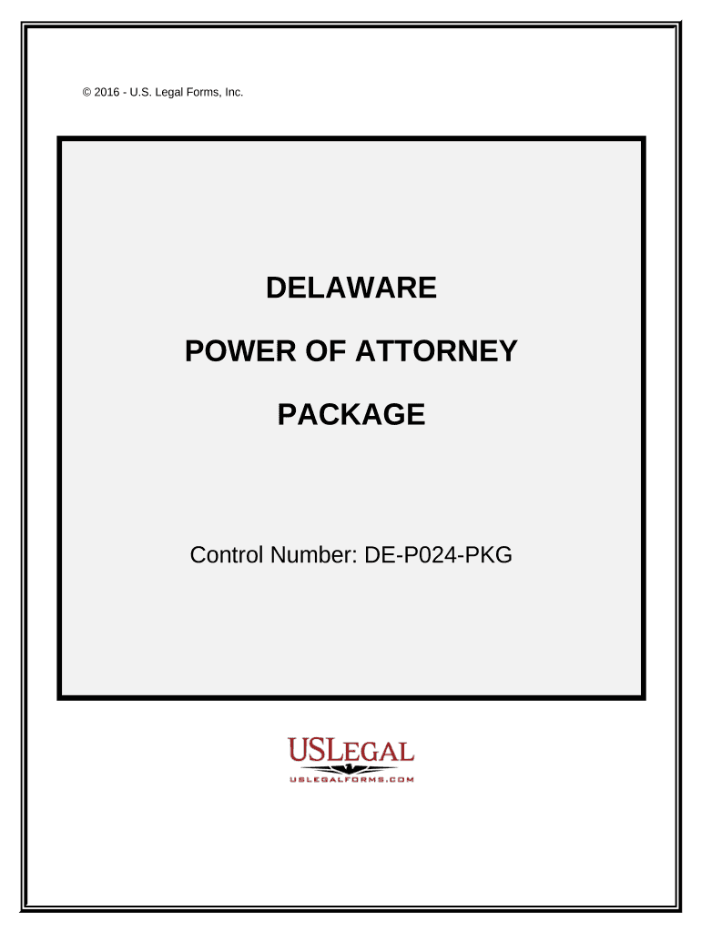 Power of Attorney Forms Package Delaware