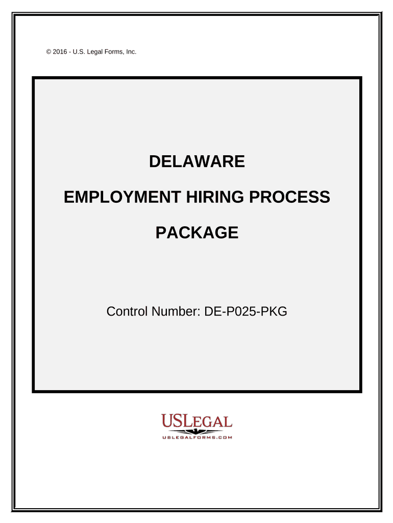Employment Hiring Process Package Delaware  Form