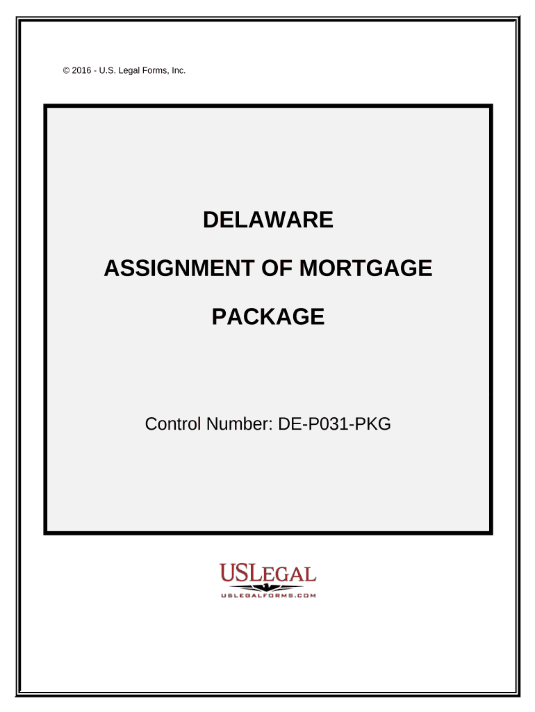 Assignment of Mortgage Package Delaware  Form