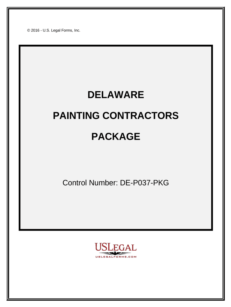 Painting Contractor Package Delaware  Form