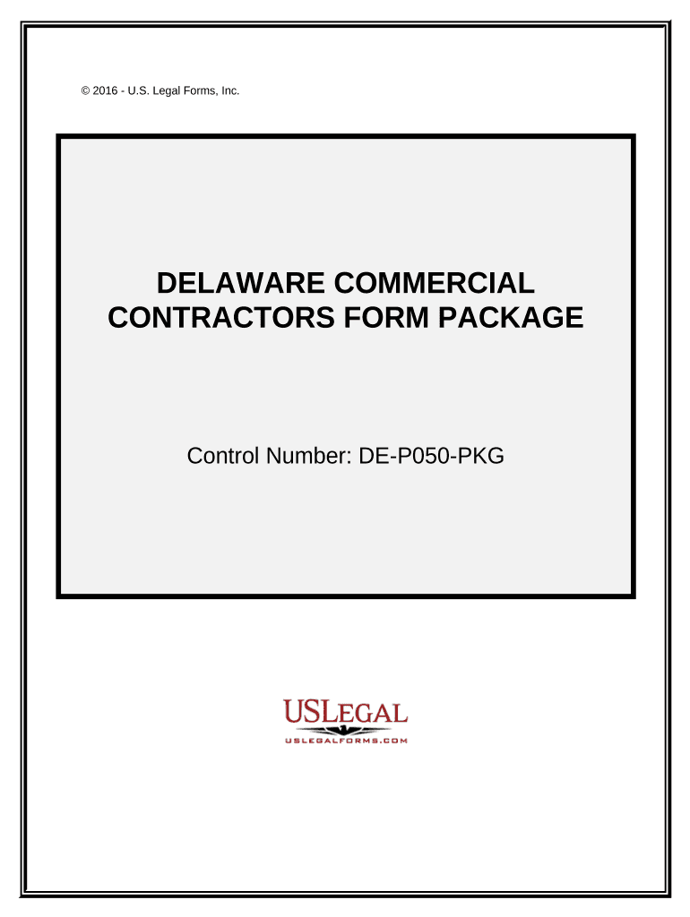 Commercial Contractor Package Delaware  Form