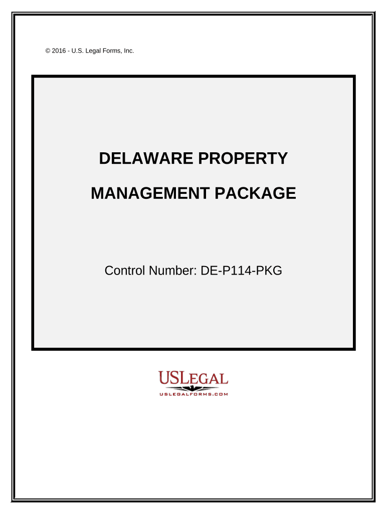 Delaware Property Management Package Delaware  Form