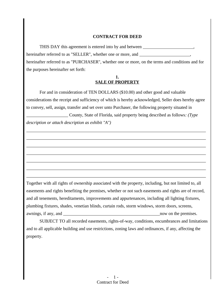 Florida Deed  Form