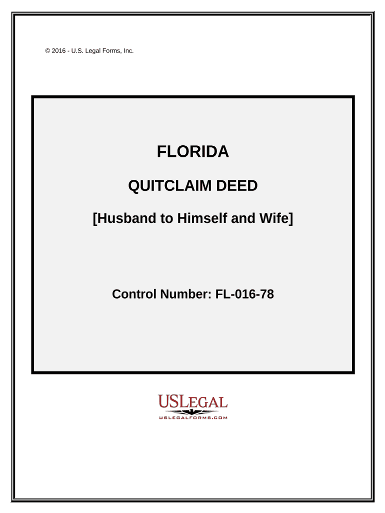 Florida Deed Husband Wife  Form