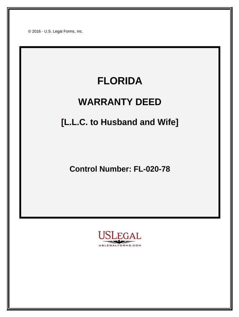 Deed Husband Wife  Form