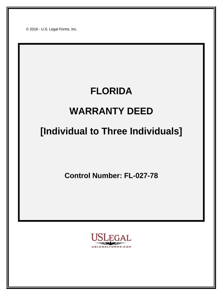 Florida Warranty Deed  Form