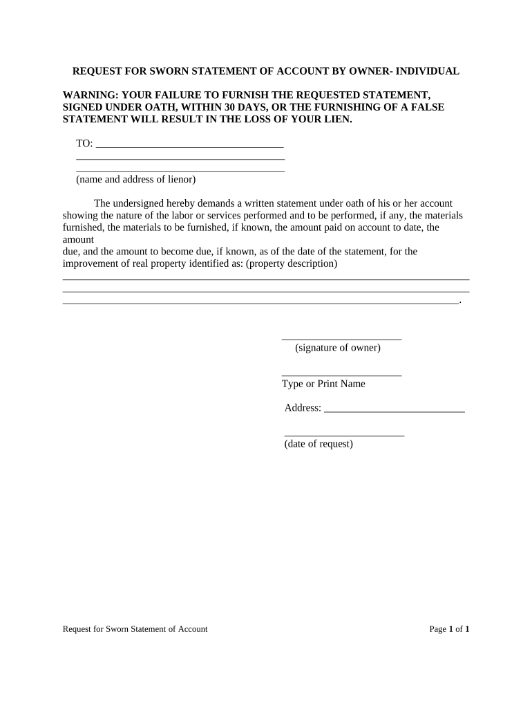 Florida Owner  Form