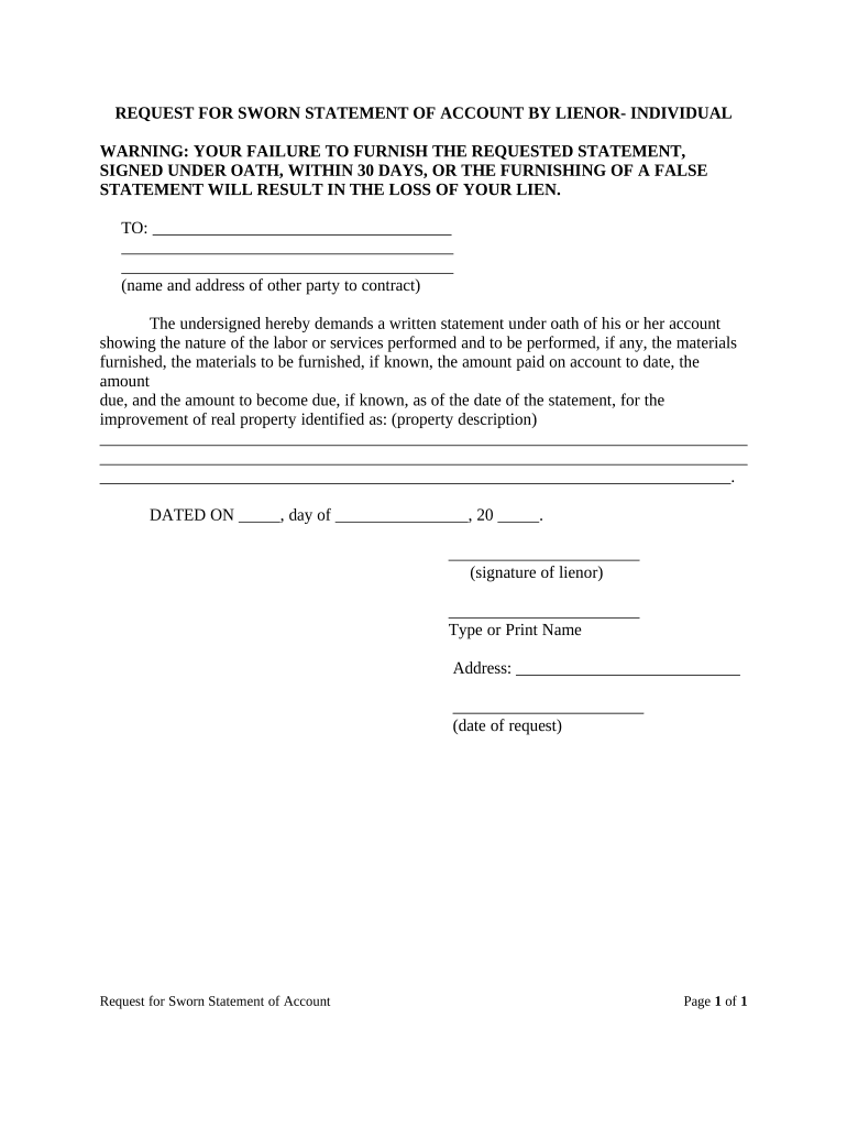 Fl Statement  Form