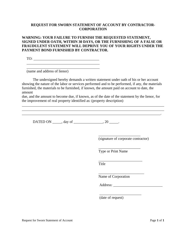 Fl Statement  Form