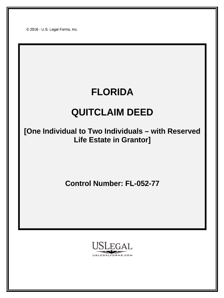 Fl Quitclaim Deed  Form