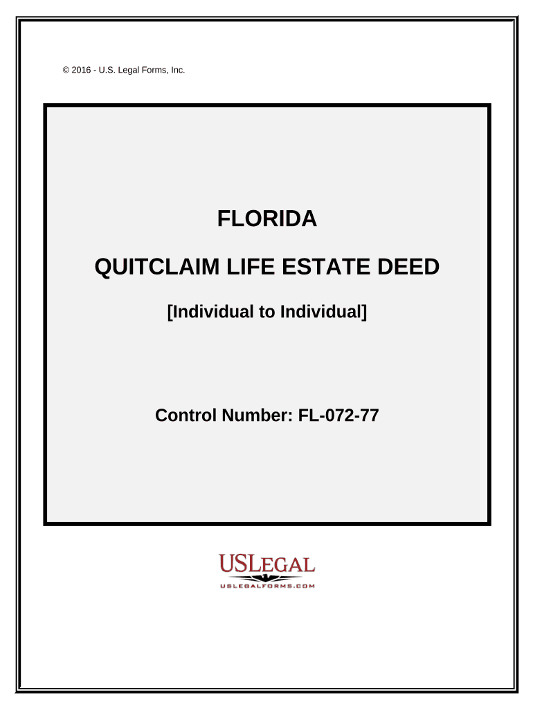Life Estate Deed Florida  Form