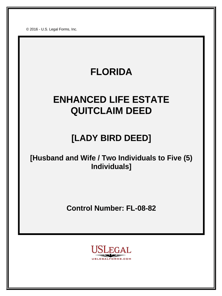 Florida Enhanced Life Estate Deed  Form